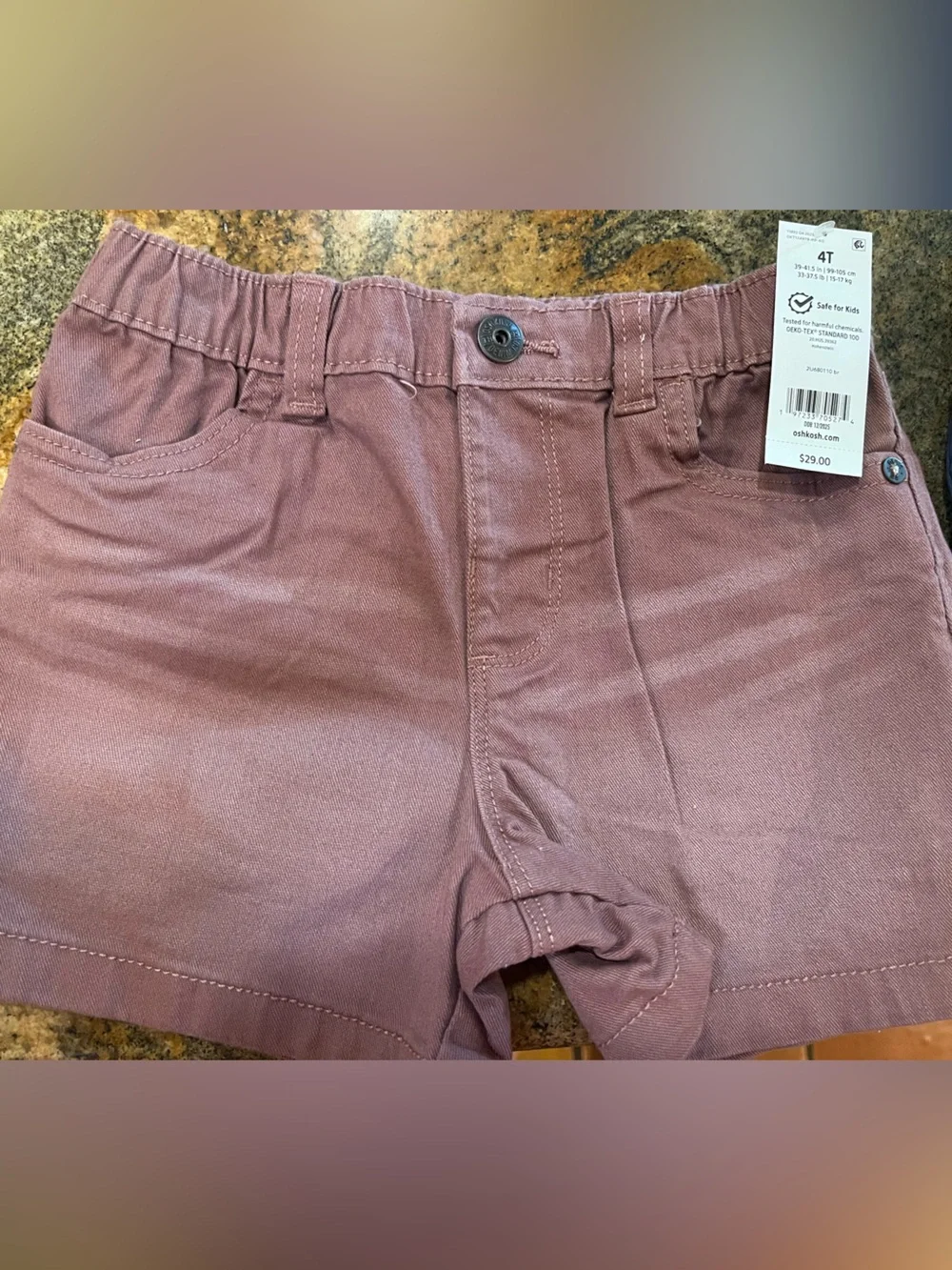 OshKosh B'gosh Rust Brown Boys' Stretch Shorts